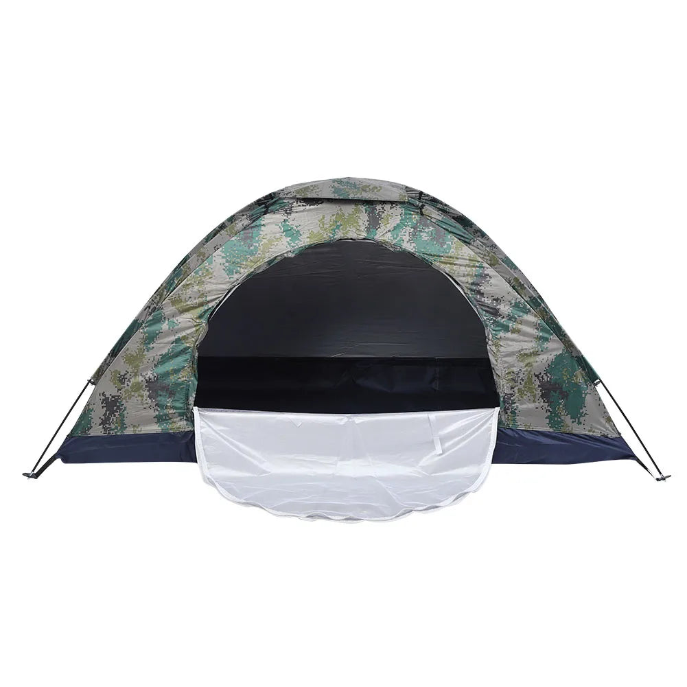 Camouflage Single-Person Windproof Camping & Fishing Tent – Outdoor Leisure Shelter